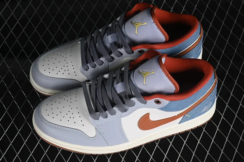 All categories Air Jordan Jordan series basketball shoes Air Jordan 1 Low G version pure original Air Jordan 1 Low "Multi-Color" AJ1 Joe 1 blue denim low-top cultural casual sneakers FZ5045-091